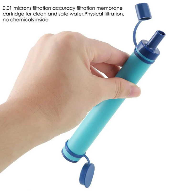 1pcs Portable Water Purifiers Outdoor Survival Filter Camping Hiking Emergency Elements