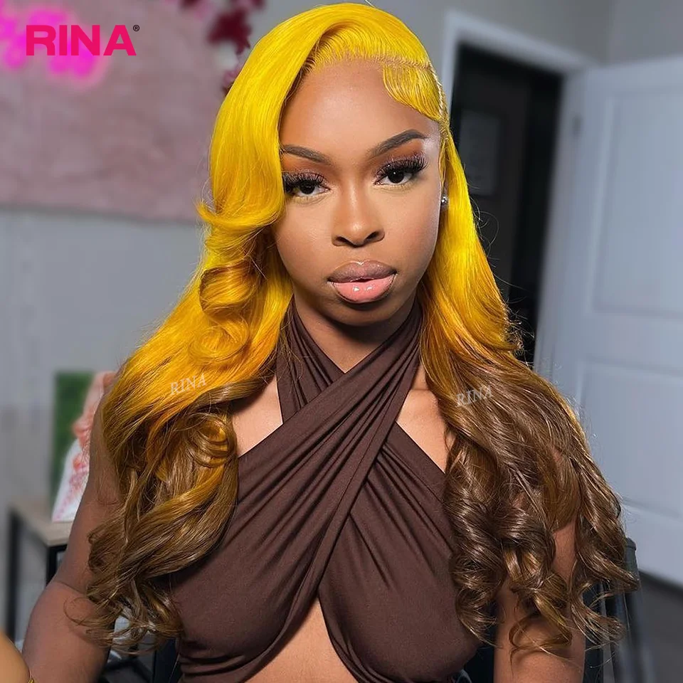 Yellow Human Lace Frontal Human Lace Hair Wigs | Black Yellow Lace Wig - Lace Wigs - Aliexpress