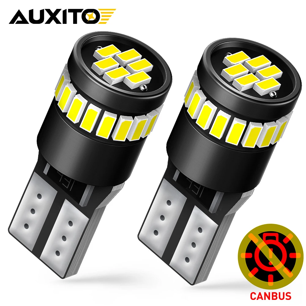 BeiLan T10 Led-autolampen W5W 501 Canbus Wit 24-SMD 4014 Chipset LED-lampen Foutloos voor 194 168 2825 Interieur Dashboardlampje Zijlicht Kofferverlichting Kentekenplaatlamp DC 12V (wit