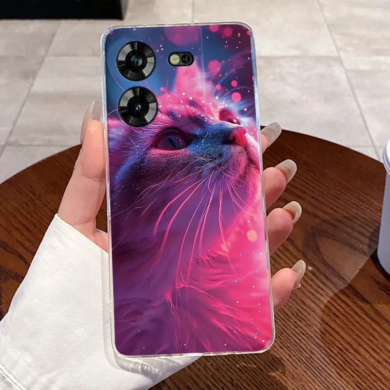 Aesthetic Cute Cat Soft Transparent Silicone Phone Case