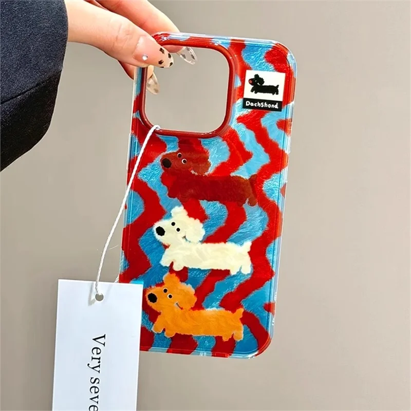 ตัวเลือกสินค้า เคสลายสุนัขน่ารัก ป้องกันตก Iphone 16/15/14/13/12/11 Pro Max Plus Mini