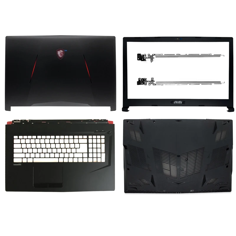 

To Black New For MSI GL73 8RD/8RE/8RC Series Laptop LCD Back Cover/Front Bezel/Hinges Plastic Top Case/Plamrest/Bottom Case
