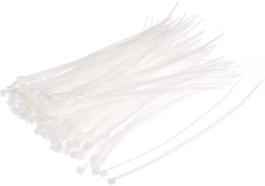 

Tcenofoxy 500pcs Cable Zip Ties 8 Inch x 0.08 Inch Self-Locking Nylon Tie Wraps White