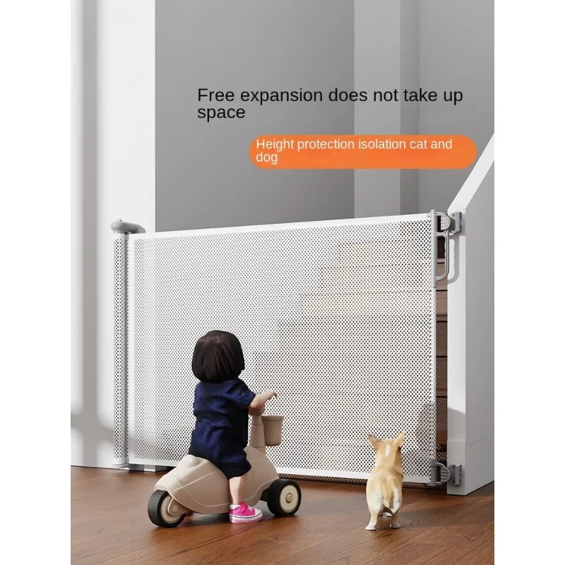 Versatile Barrier for Pet and Baby-Expandable and Adjustable Safety Gate for Stairway Doorway
