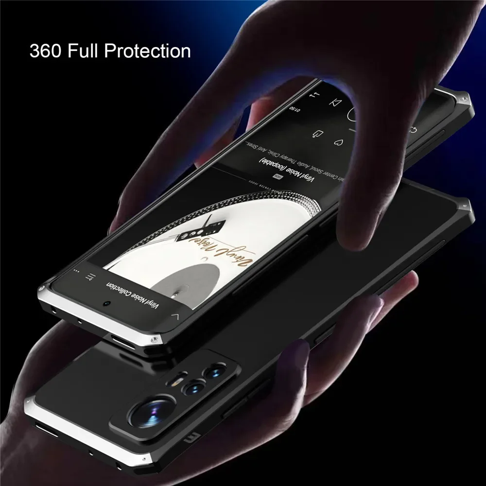 Durable Metal Armor Aluminum PC Phone Case Cover