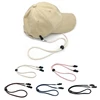 Portable Hat Lanyard Adjustable Hat Strap Clip for Adult Teens Outdoor Camping Travel Windproof Cap Holder Anti-lost Rope Cord 1