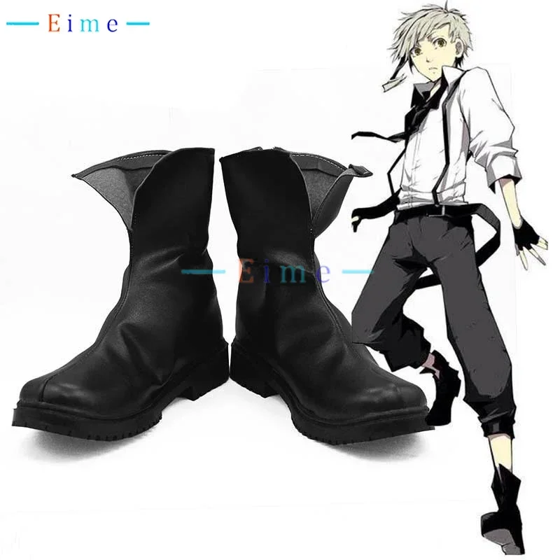 

Anime Bungo Stray Dogs Nakajima Atsushi Cosplay Shoes Props PU Leather Shoes Halloween Carnival Boots Custom Made