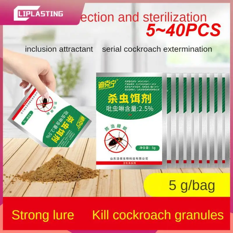 5 ~ 40Pcs Granuli Di Medicina Di Scarafaggi Forte Insetticida In Polvere Scarafaggio Medicina Imidacloprid Insetticida Esca Insetticida