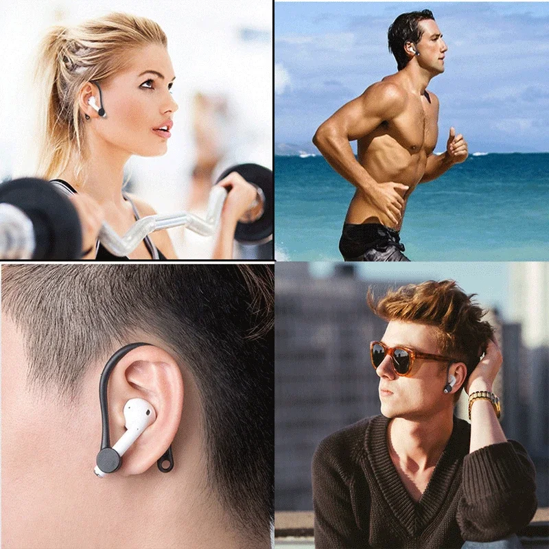 Ganci Anticaduta Per Auricolari Wireless | 2 Organizer E Cavo Antismarrimento - In Silicone Morbido - Foto 3