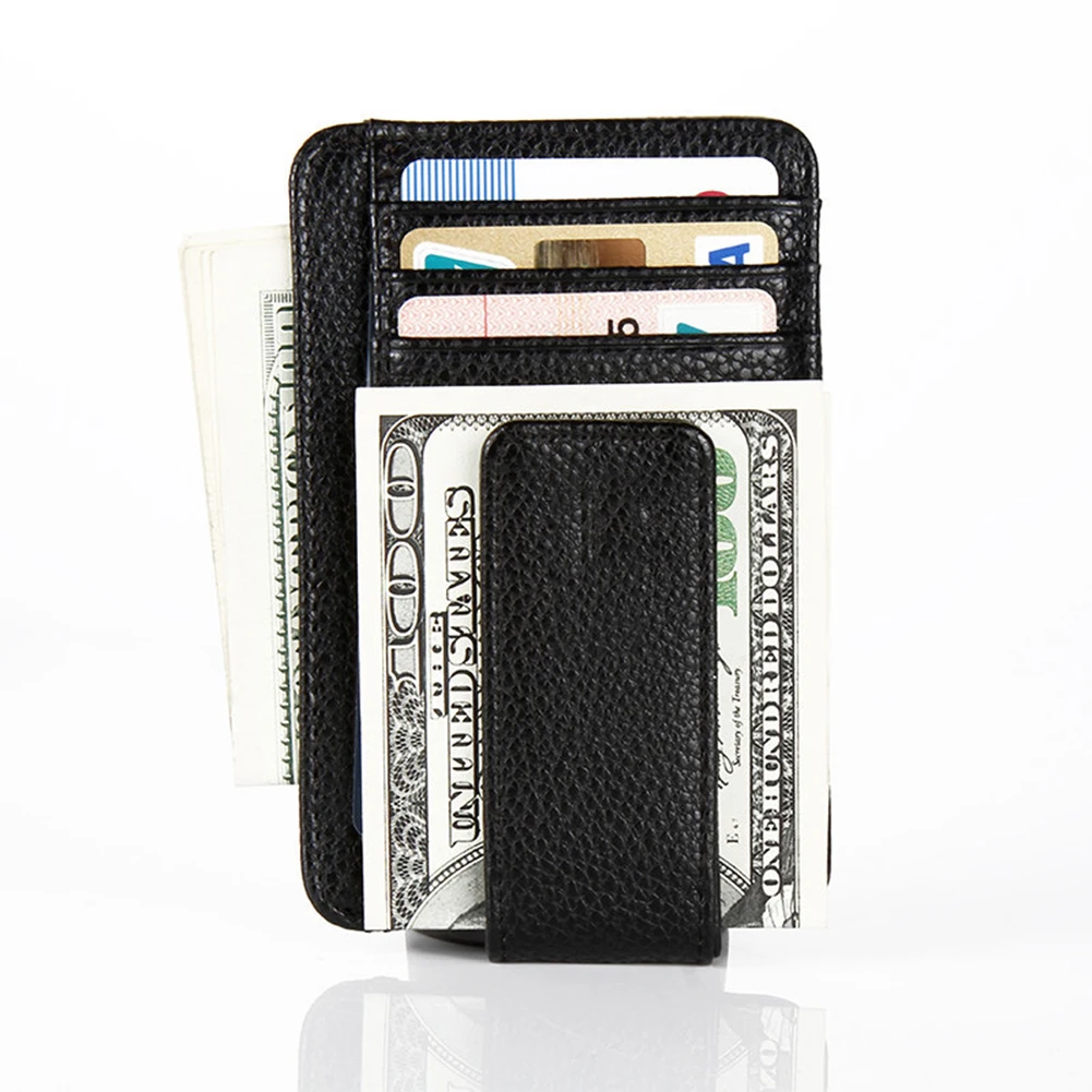 PU Men Wallet Card Holders Purse Men Business Slim Thin Multi-Layer Design Wallet Credit Cardholder Money Case Note Holder