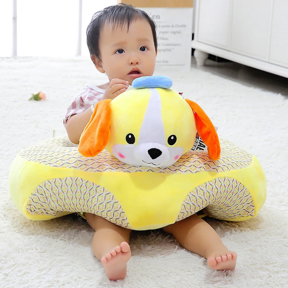 Cute Cartoon Baby Sofa Cover Learning to Sit Seat Feeding Chair Case Kids Baby Sofa Skin Infant Baby Seat Sofa Without Cotton