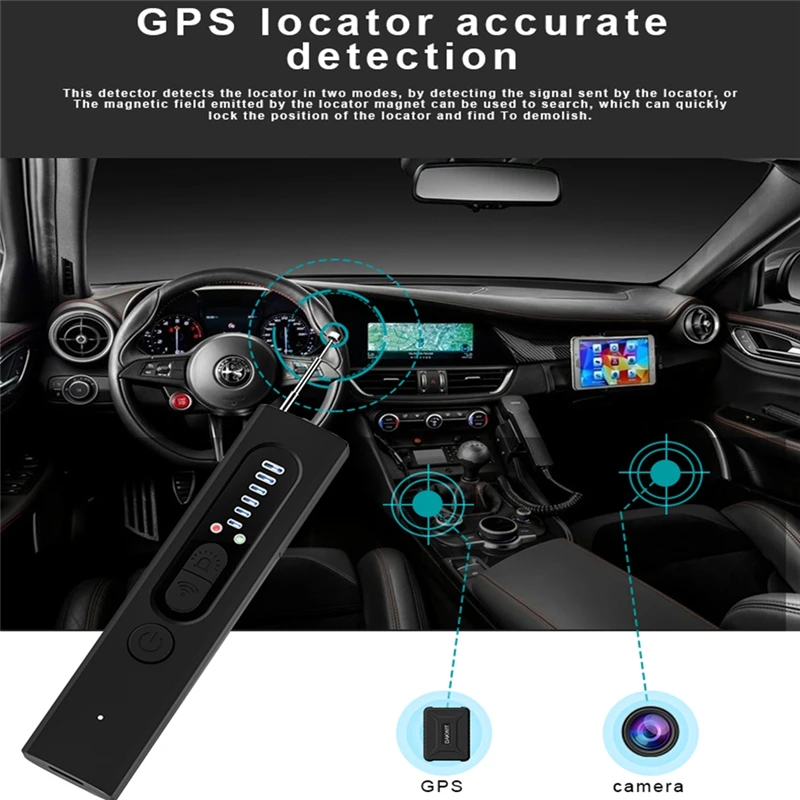 X13 Full Range Camera Hidden Finder Anti Spy Bug Listening Device GPS Tracker RF Wireless Signal Scanner For Home Office Travel