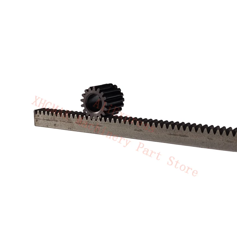 전체 치아 업그레이드 1mod 기어 랙 10*10*500mm + 1mod 17teeth 피니언 45 스틸 기어 메탈 기어 랙 및 피니언