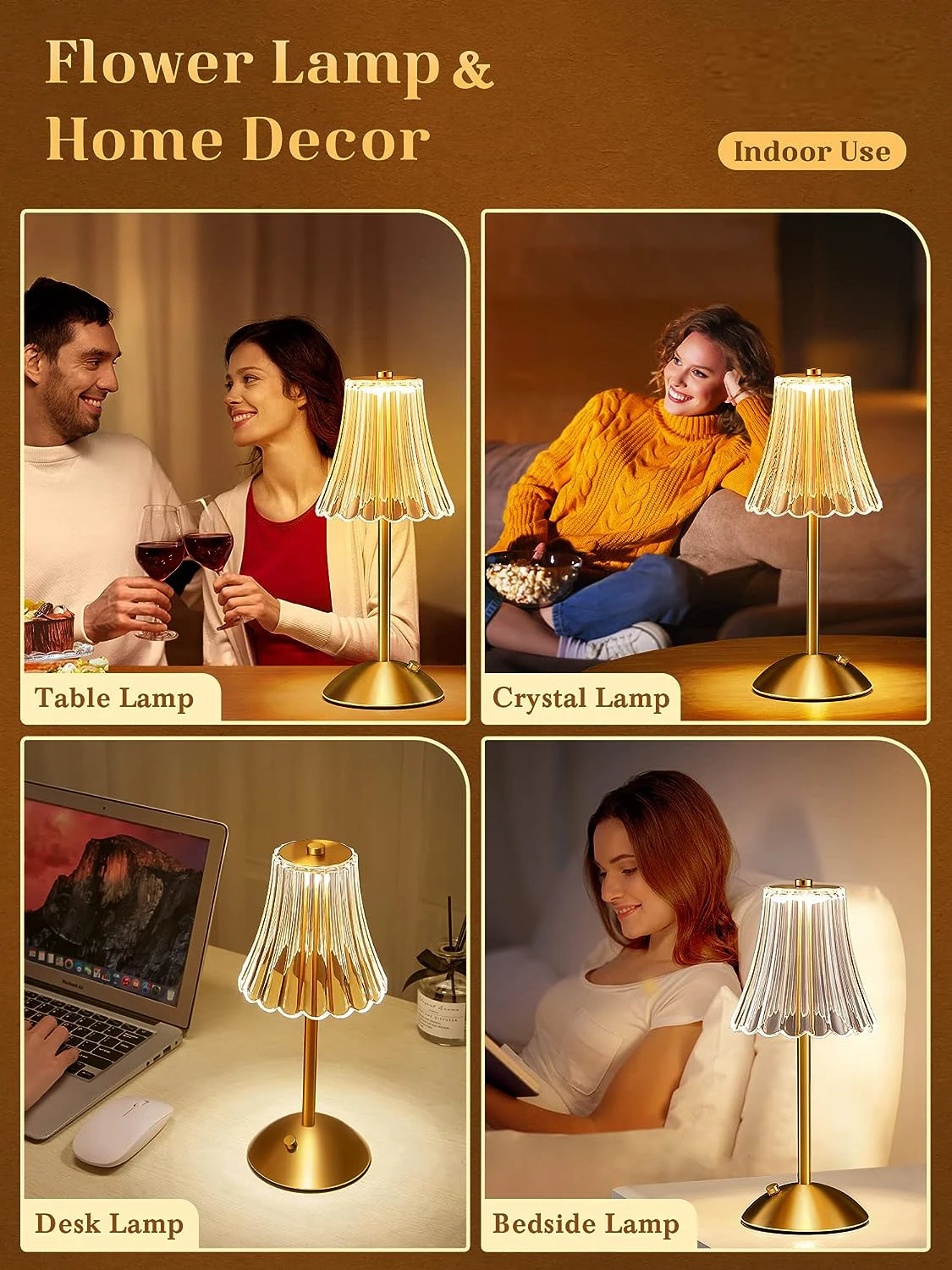 LED Touch Sensor Rechargeable Night Light for Home and Hospitality Decor