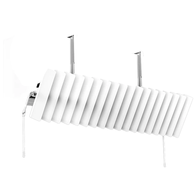 ปรับ Louver เครื่องปรับอากาศ Deflector บ้านควบคุมอุณหภูมิปรับทิศทางการไหลของอากาศฝาครอบวัสดุ ABS 1