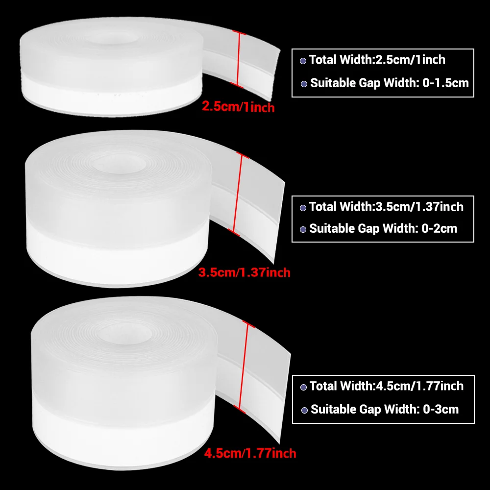 Silicone Shower Door Weatherproof & Soundproof Sealing Strips