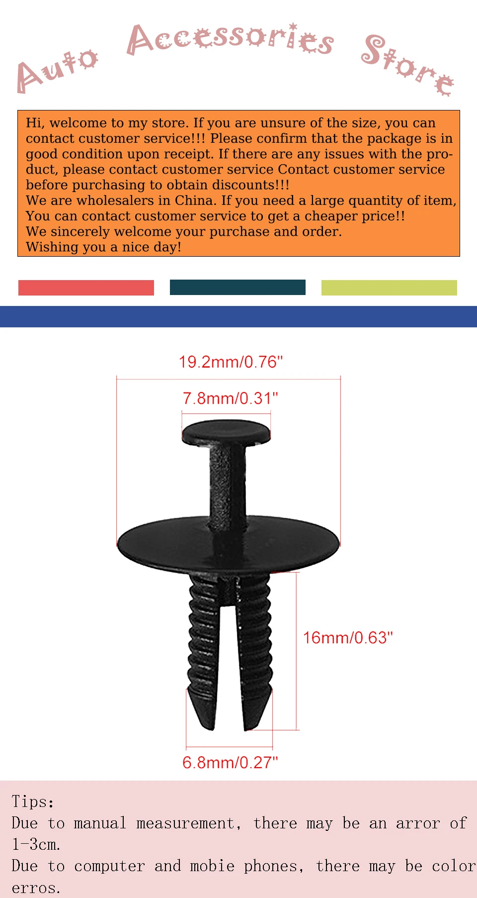 50 x 7 mm Stoßstangen-Kotflügelverkleidung, Radlauf-Einstiegsleisten 51118174185 Für BMW E46 E93 E38 E65 E66 F07 F10 F11 X3 E83 Z3 E36 Z4 E85 – Detail 1