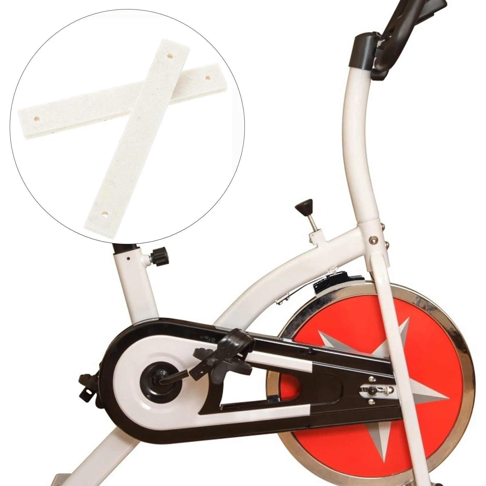 

2pcs Fitness Braking Discs Cycling Brake Pads Exercise Bike Thicken Brake Mats