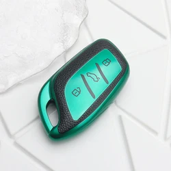 Premium Car Key Case Cover - Stylish Vehicle Accessory (Green)