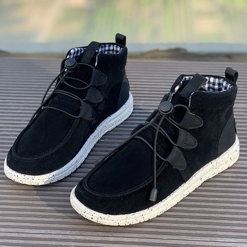 SHLIANG Cizme de iarnă din piele naturală, pantofi cu gleznă, cizme vintage scurte, blană, pantofi desculți pentru femei, SB183_voghion.com