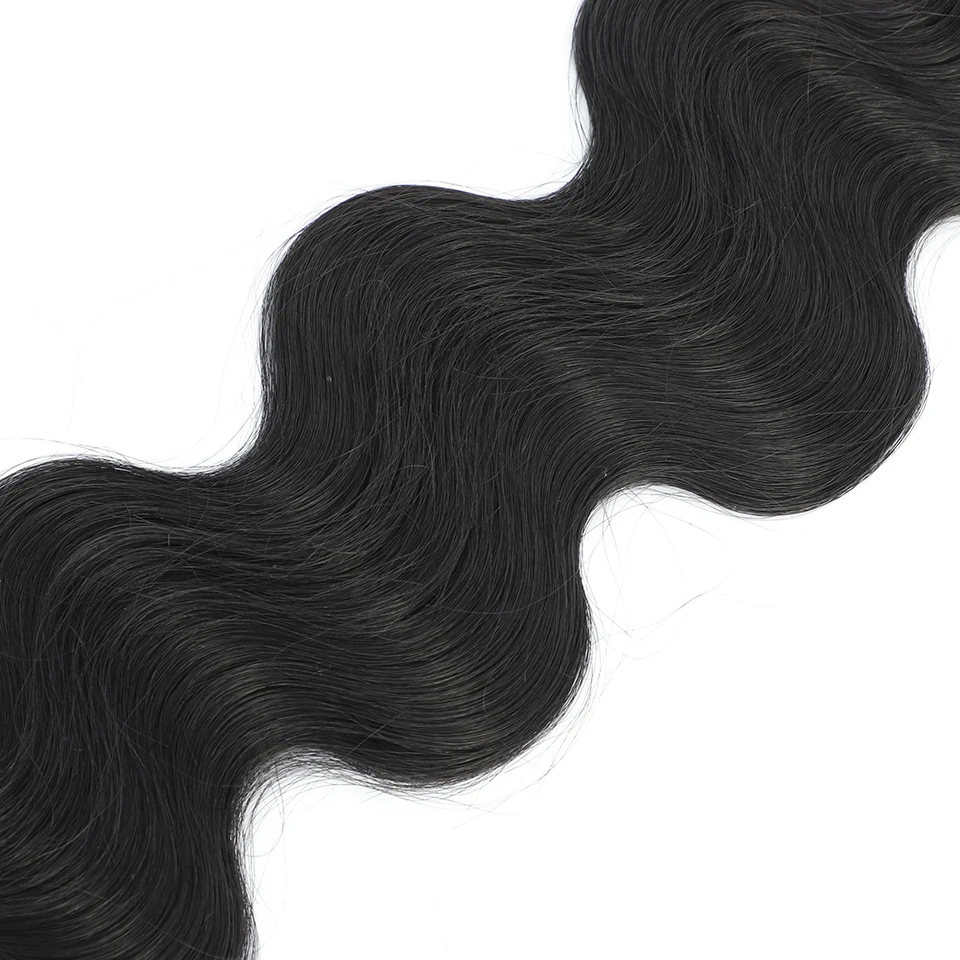 Body wave bundles brazilian hair weaving soft natural synthetic hair extensions colorful body wave top quality