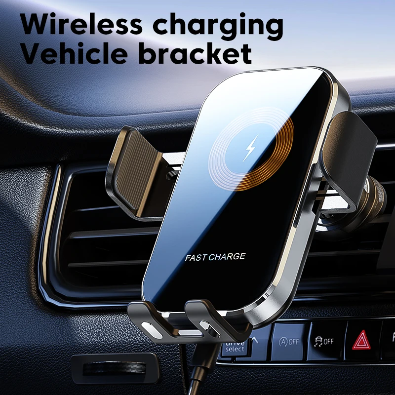 Universal Car Wireless Charger Auto Car Mount Phone Holder Stand 15W Fast Charging For iPhone Xiaomi Samsung Intelligent Sensing 1