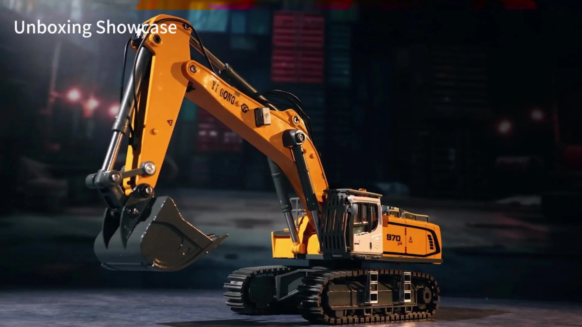 1/50 Electric Mini Excavator RC Toy 3-Channel Remote Control