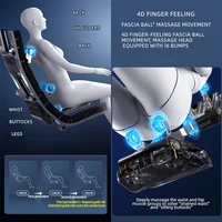 3 Year Warranty Dual-core 4D SL-Track Zero Gravity full body Massager Chairs Home 3D Office Electric leg lift Massage Sofa 2