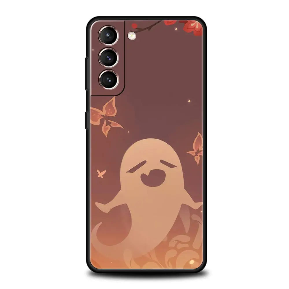 Genshin Impact Logo Black Silicone Phone Case