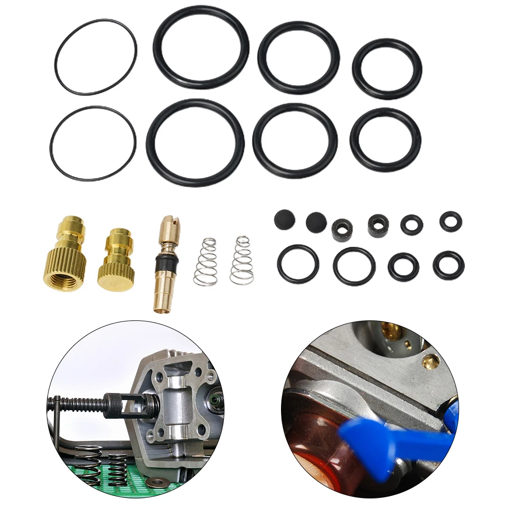 Description Picture 5 of item20 PCS/Set Sealing O-rings High Pressure PCP Pump Air Pump Spare Kit Inflator Repair Set Kit NBR Copper 30mpa Pneumatic Parts