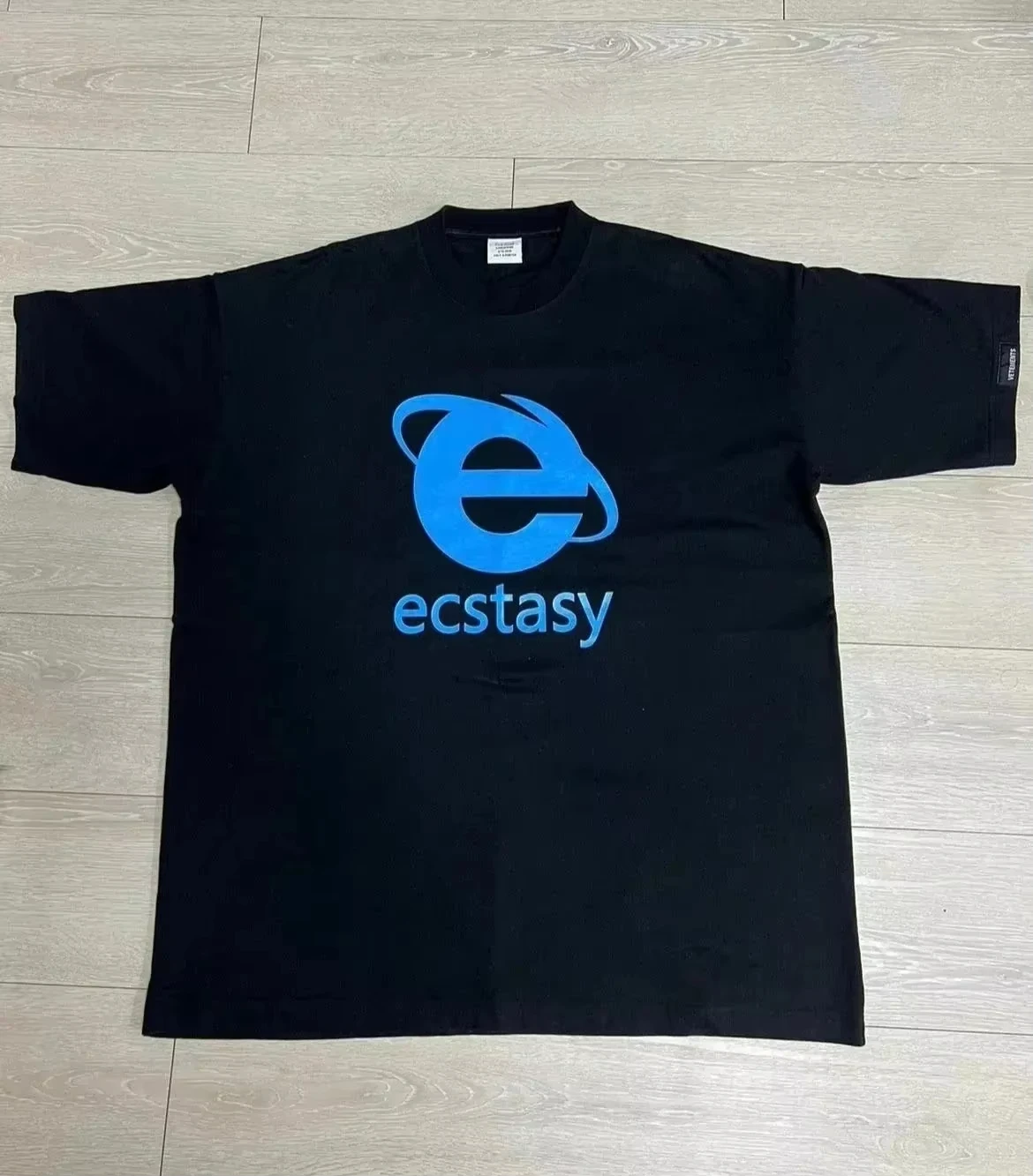Streetwear Ecstasy Neues T-Shirt Y2K Herren Harajuku Weißes T-Shirt mit Buchstabenmuster-Druck Übergroßes Loses Kurzarm-Gothic-Oberteil – Detail 4