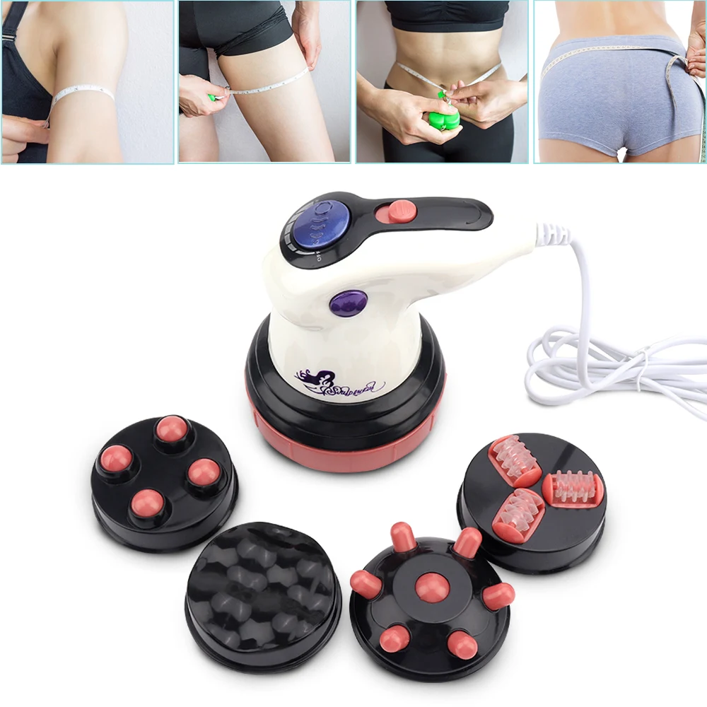 4 IN 1 Infrared Electric Anti-Cellulite Massager Gun Body Slimming&Relaxing Muscle 3D Roller Device Weight Loss Fat Remove 2pcs bag wormwood foot detox patch improve sleep quality slimming sticker loss weight relieve anxiety body relaxing care plaster