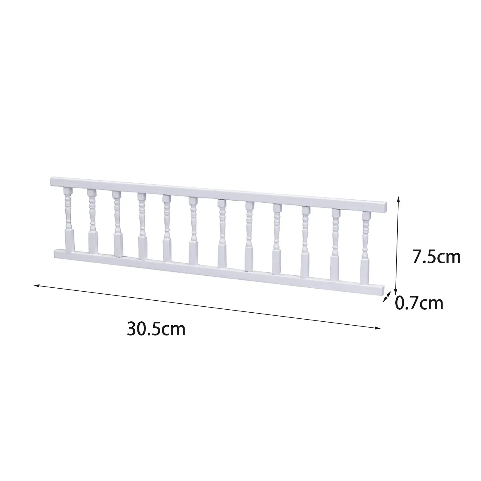Simulation Dollhouse Railing Living Room Home Kitchen Life Scene garden Room 1:12 Scale Wooden Fence Handrail Decoration