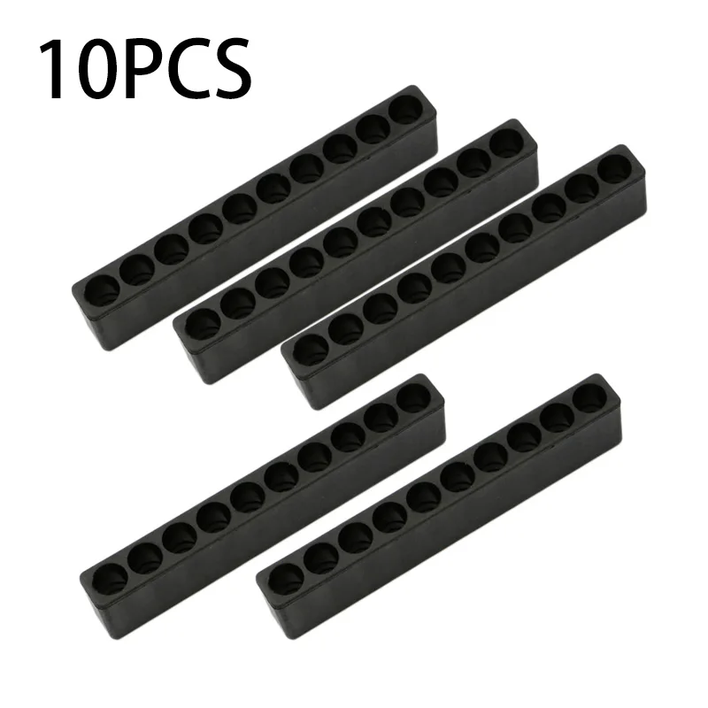 

Black Screwdriver bit holders Organizer Shank Box Case Hand tools Head Storage Supplies Workshop 10 Hole 10pcs
