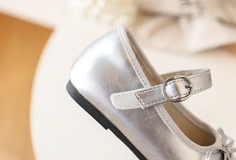 Prinzessinnen-Mary-Jane-Schuhe für Mädchen – rutschfeste, flache Schuhe mit weicher Sohle für Kleinkinder und kleine Mädchen, Party- und Hochzeitsschuhe – Detail 14