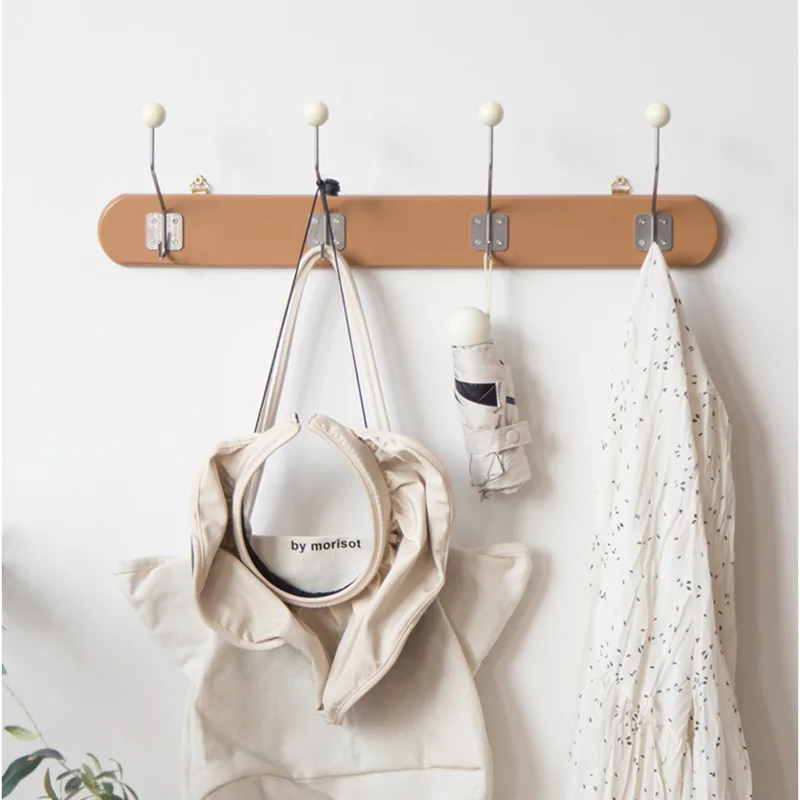

Retro Practical Clothes HangerSolid Wood Quality Clothing RackMulti-Scene Applicable Wall HooksHome Decoration Storage