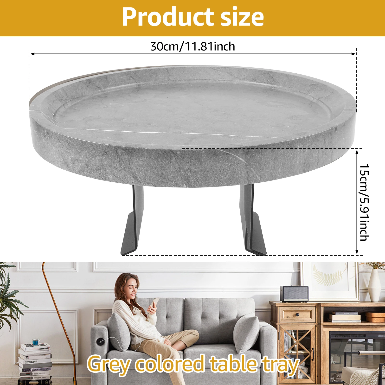 Sofa Armrest Tray Wooden Sofa Armrest Tray Easy Storage Multifunctional Anti-slip Couch Arm Holder for Drinks Snacks Organizer 6