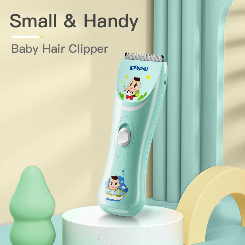 Children's Barber Scissors, Low Noise Barber Trimmer, Suitable for Sensitive Children, Waterproof Barber Kit for Baby Children