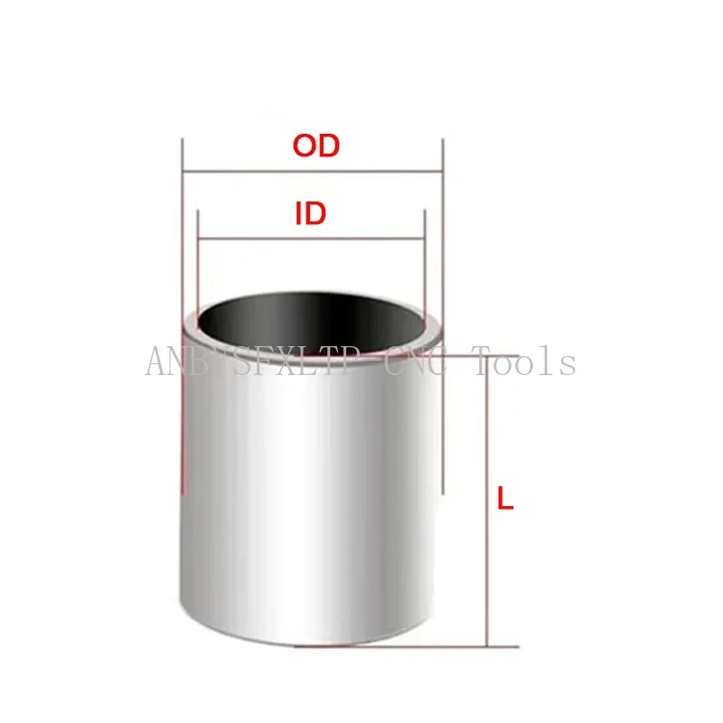 2Pcs Inside Diameter 17mm 18mm 20mm Bearing Steels Bearing Wear Resistant Bushing Steel Sleeve Inner Guide Sleeve Self Lubricating Sleeve Bearing