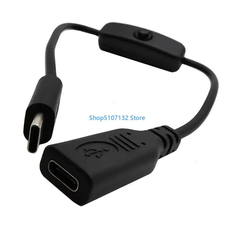 87HD USB C 전원 연장 케이블 30cm 유형 C 충전용 충전 연장 코드