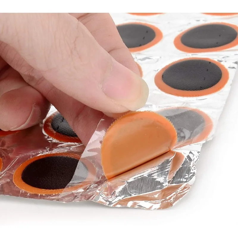 빠르게 펑크 자전거 내부 튜브 펑크 패치 패치 키트 접착제없는 펑크 패치 자전거 타이어 수리 도구