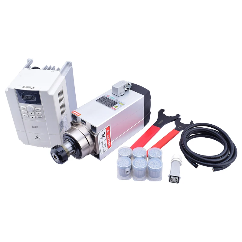 

Cheap Price Air Cooled Spindle GDZ120*103-4.5kw 220V/380V ER32 CNC Router Spindle Motor