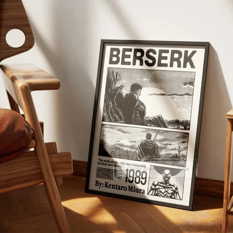 Berserk Anime Canvas Art - Guts & Griffith Poster - Japanese Wall Decor & Gift