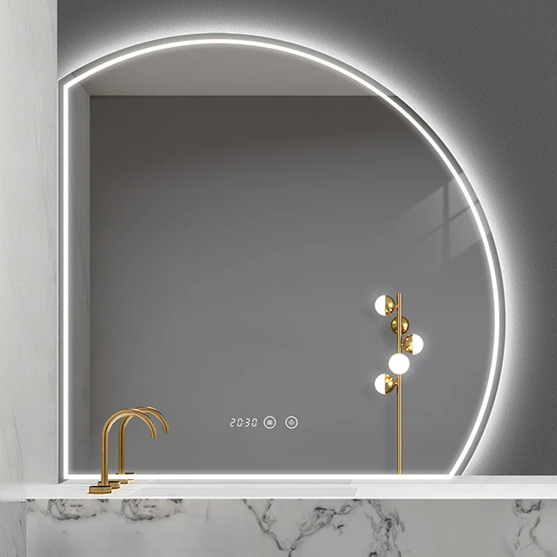 YITAHOME Espejo de baño LED de 32 x 24 pulgadas, espejo de tocador de baño,  luces antiniebla, espejo inteligente iluminado para baño, múltiples modos