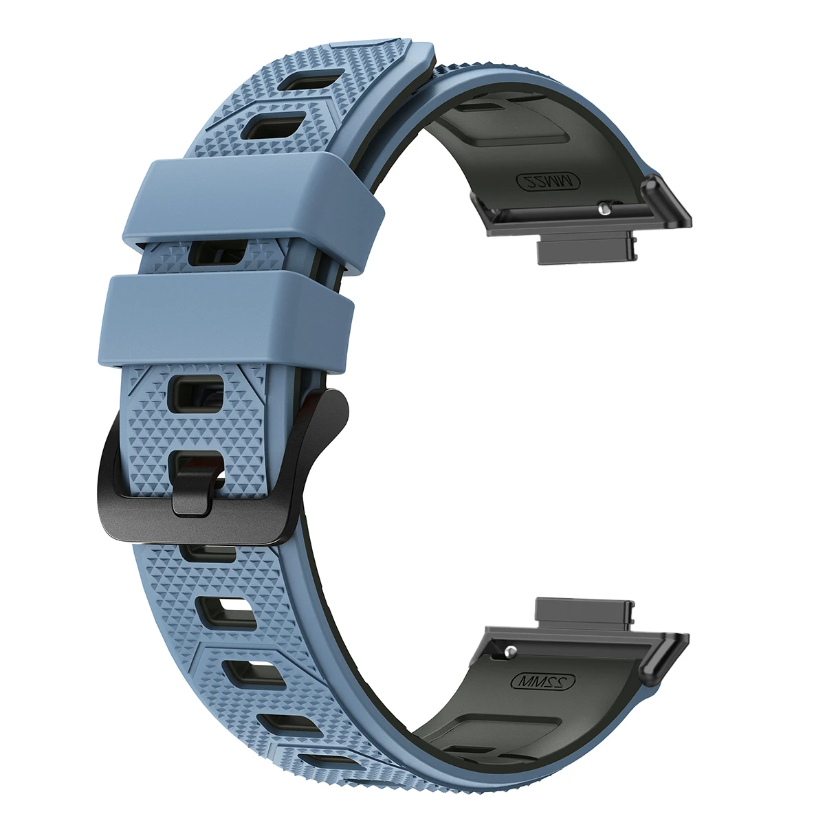 Two-Tone Breathable Silicone Sport Band - Adjustable Soft Strap Bracelet