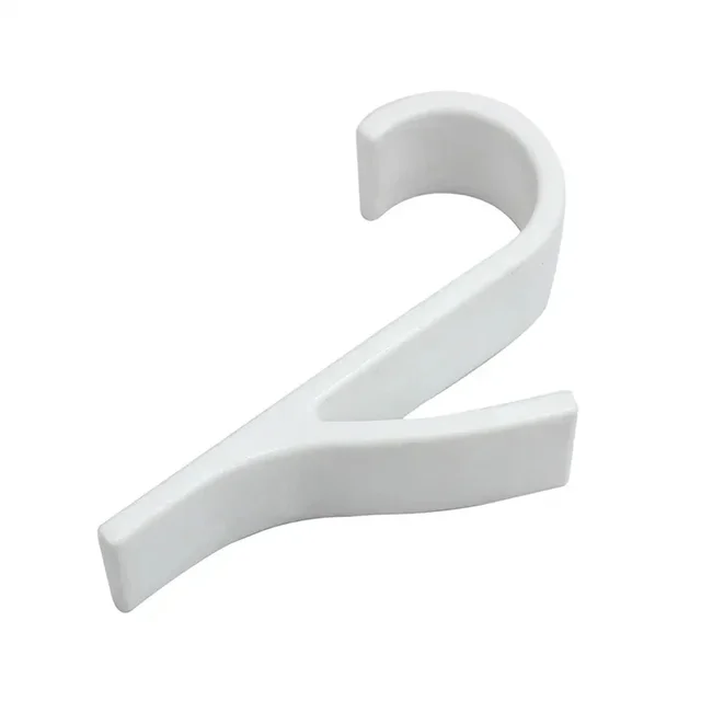 Clips de cintre de salle de bain, supports de rangement, cintre blanc transparent, pour serviettes chauffantes, Rail de radiateur, vêtements, écharpe, support de crochets 5