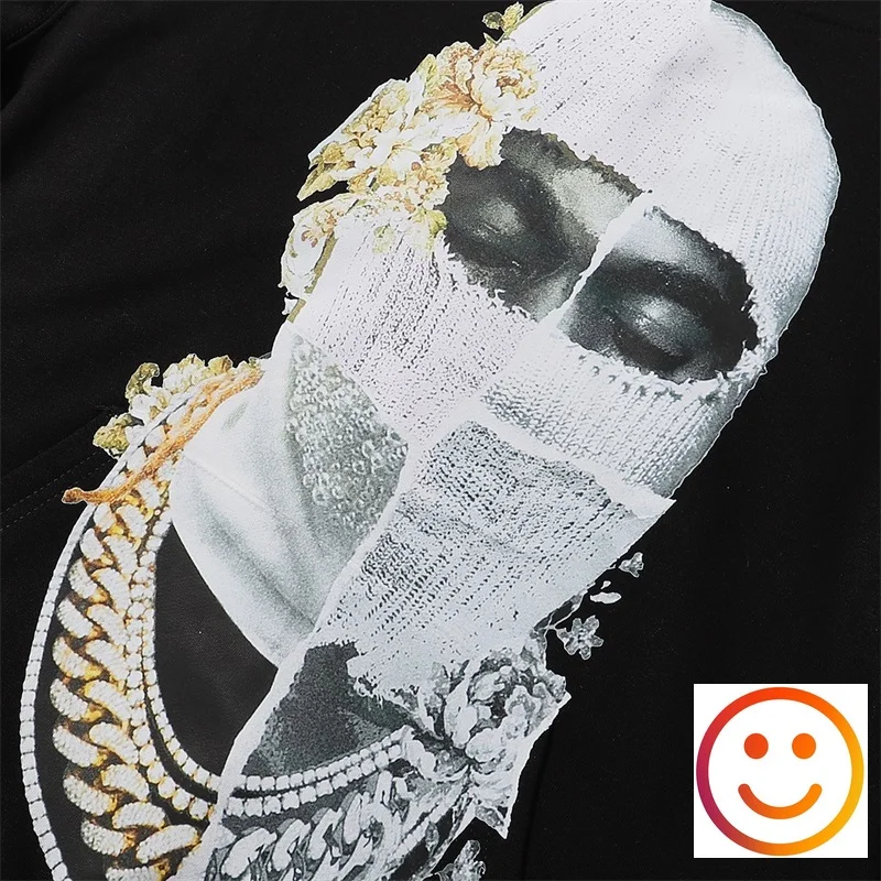 Tattered Hat Pearl Mask Male Print IH NOM UH NIT Hoodies Drawstring Men Women High Quality Oversize Sweatshirts Men's Clothing