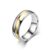 Bagues de Couple en acier inoxydable pour hommes et femmes, incrustation de strass, zircone, bijoux de fête de mariage, cadeaux de saint valentin