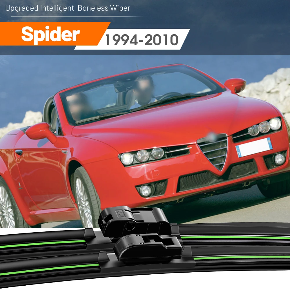 2 Pz Per Alfa Romeo Spider 916 939 1994-2010 Spazzole Tergicristallo Anteriore 2000 2007 2008 2009 Accessori Finestra Parabrezza