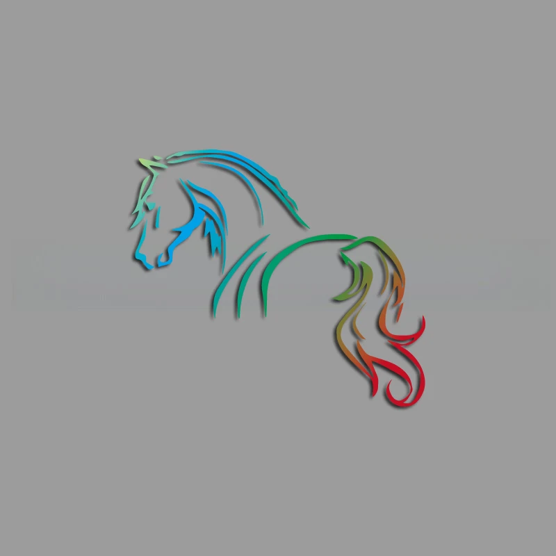 Unruly Horse Comic Stickers: High-Quality Decals for Cars, Trucks, Motorcycles, and Laptops